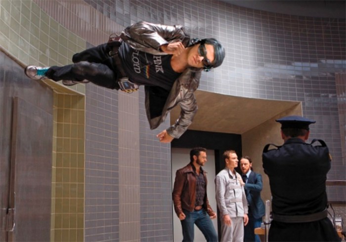 Evan Peters as Quicksilver.