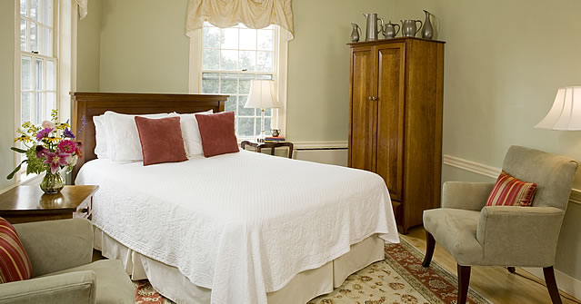 A room at the Swift House Inn in Middlebury, VT.