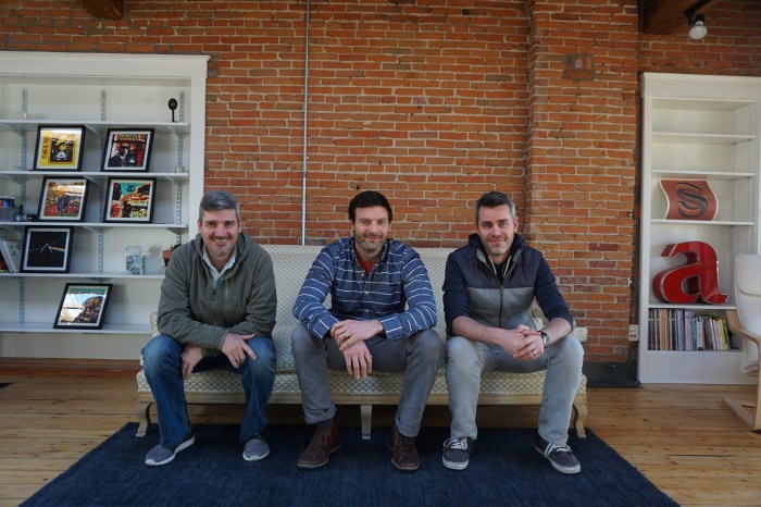 From left: Mike DeCecco, Jackson Latka and Jory Raphael, part of the leadership team at Parent Co and Notabli (photo provided).